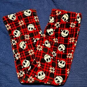 Disney Nightmare Before Christmas Blk/Red M Pajama Pants EUC